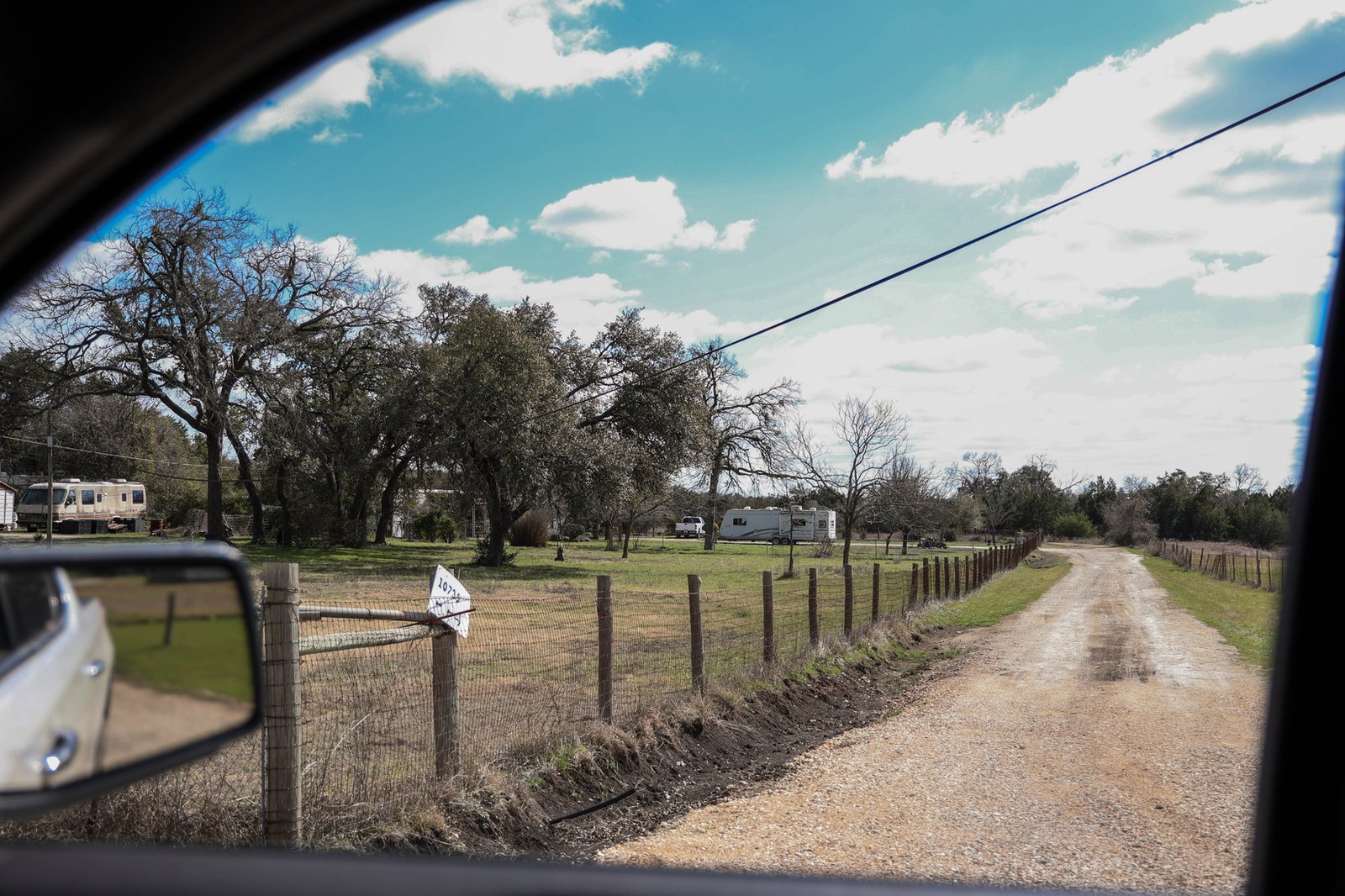 Rural Texas dirt road